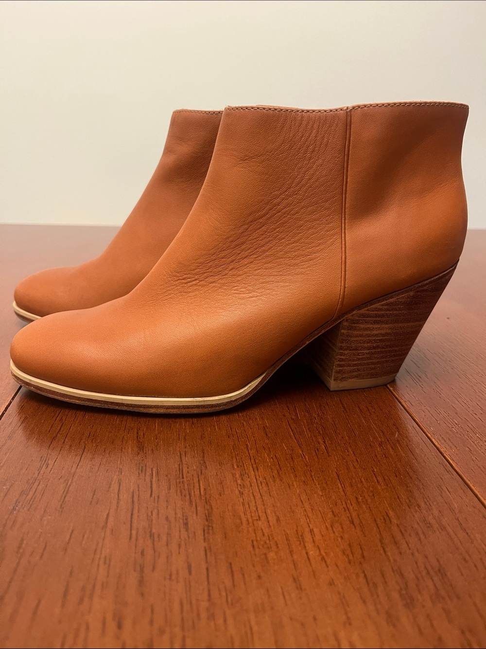 Rachel Comey Mars Booties US 8 Whiskey Brown Heeled Ankle Boots - Picture 5 of 13